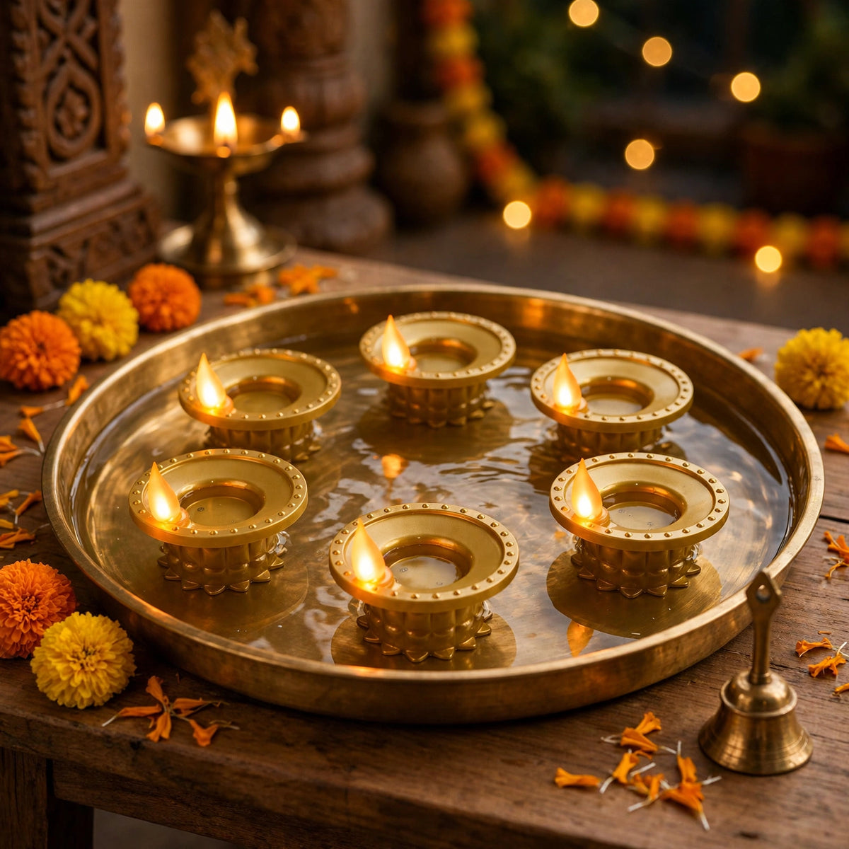 Water Sensor LED Diyas Set of 12 – Paani Dalo, Diya Jale