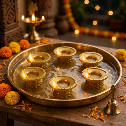 Water Sensor LED Diyas Set of 12 – Paani Dalo, Diya Jale