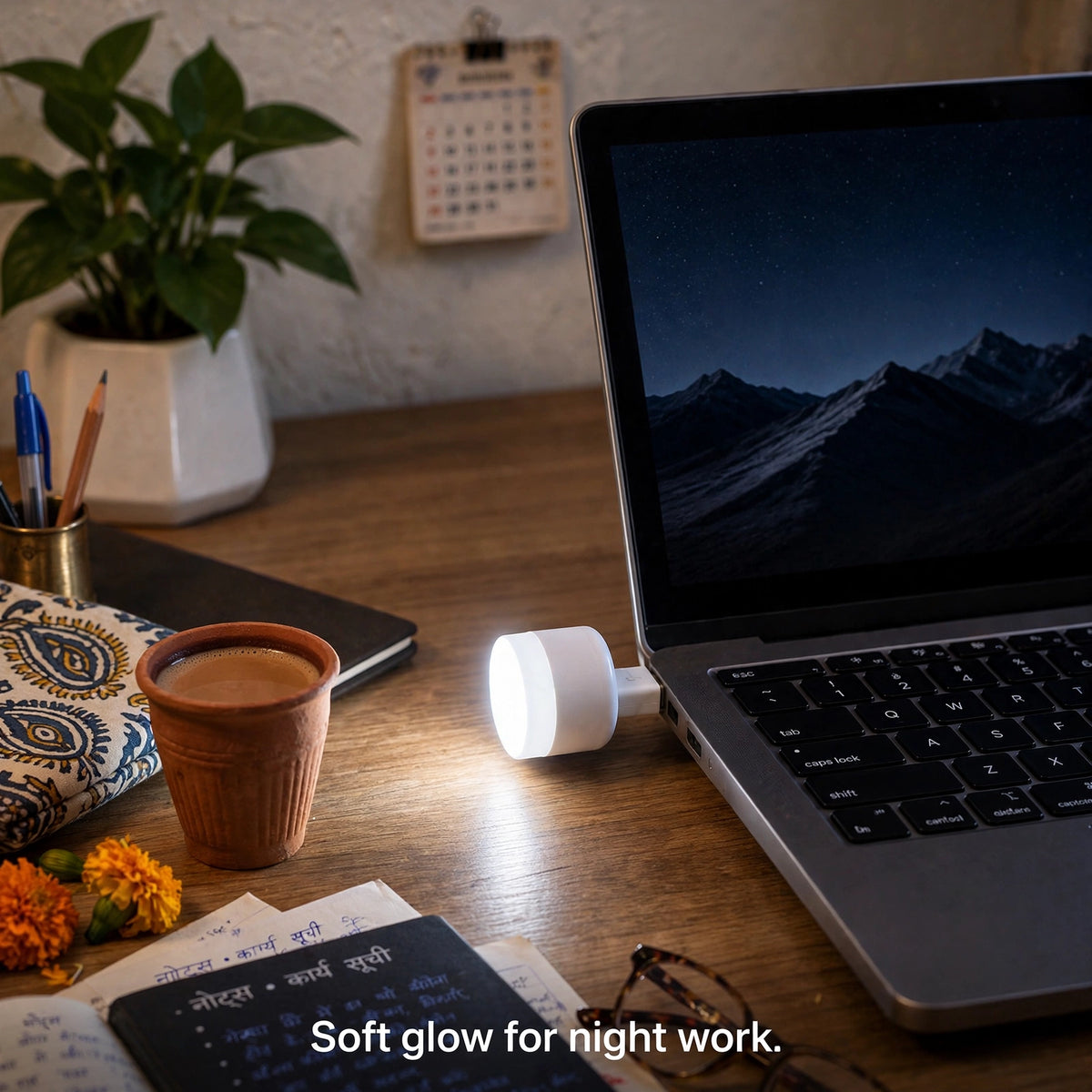 USB LED Night Lamp – Plug-in Soft Glow