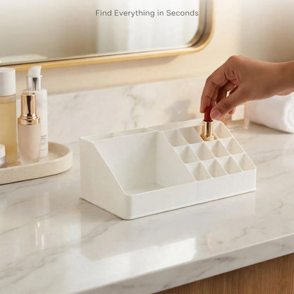 Makeup Organizer Box – Multi-Compartment Storage