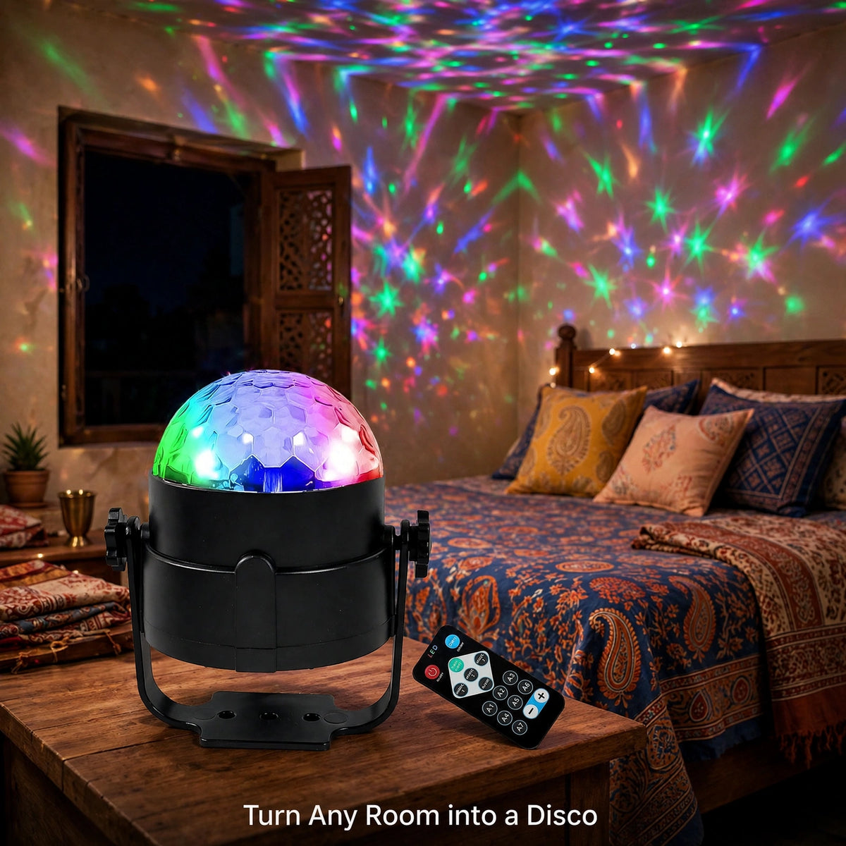 USB Star Projector Disco Light – Party Mood at Home