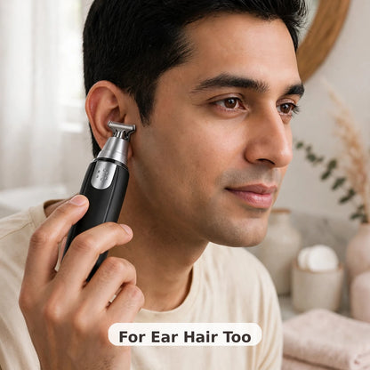 Battery Ear & Nose Hair Trimmer – Painless Grooming at Home