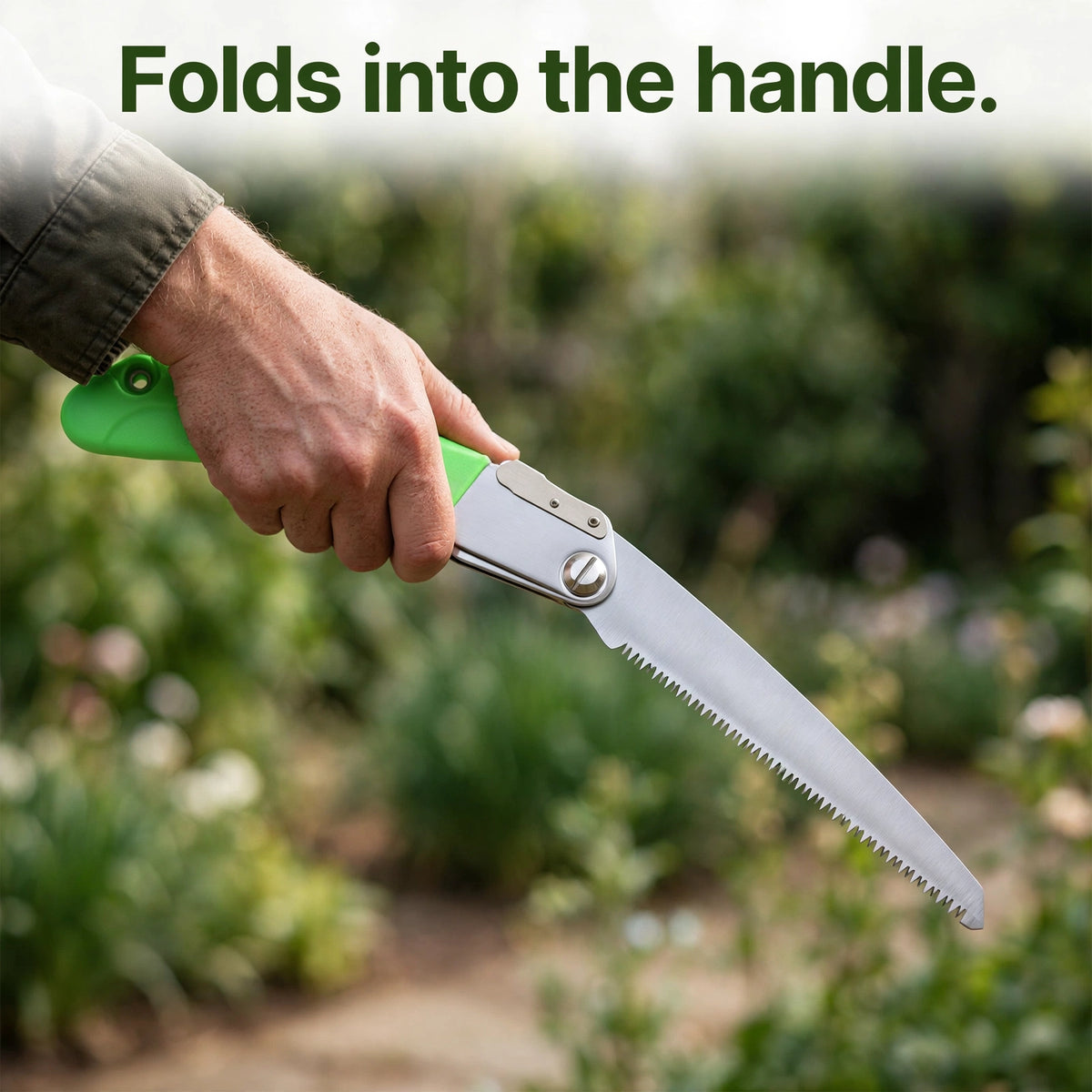 Folding Saw 210mm Steel Blade – Cut Branches, Fold & Pocket