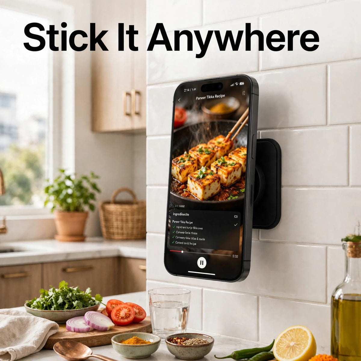 Suction Phone Holder Mount – Stick Anywhere, Hands-Free