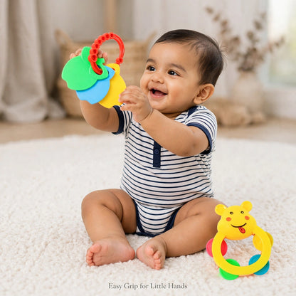 Baby Rattle Toy Set 3 pc – Sensory Play for Infants