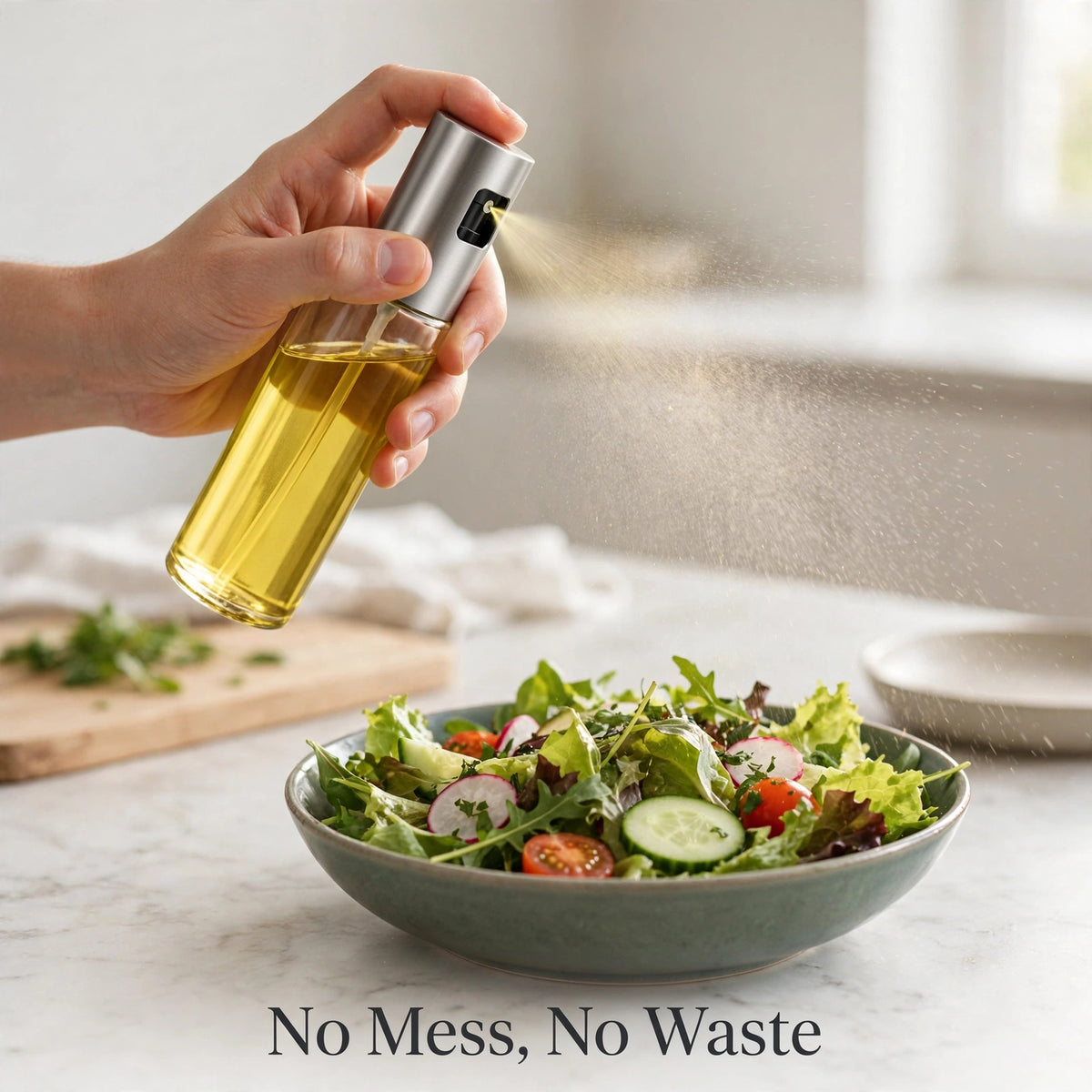 Oil Sprayer – 100ml Glass Bottle for Less-Oil Healthy Cooking