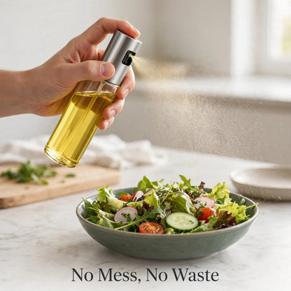 Oil Sprayer – 100ml Glass Bottle for Less-Oil Healthy Cooking