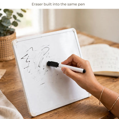 2-in-1 Whiteboard Marker with Eraser – Home Tuition Board
