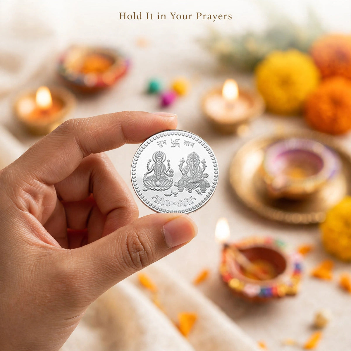 Goddess Lakshmi Pooja Coin – Shubh Laabh for Diwali