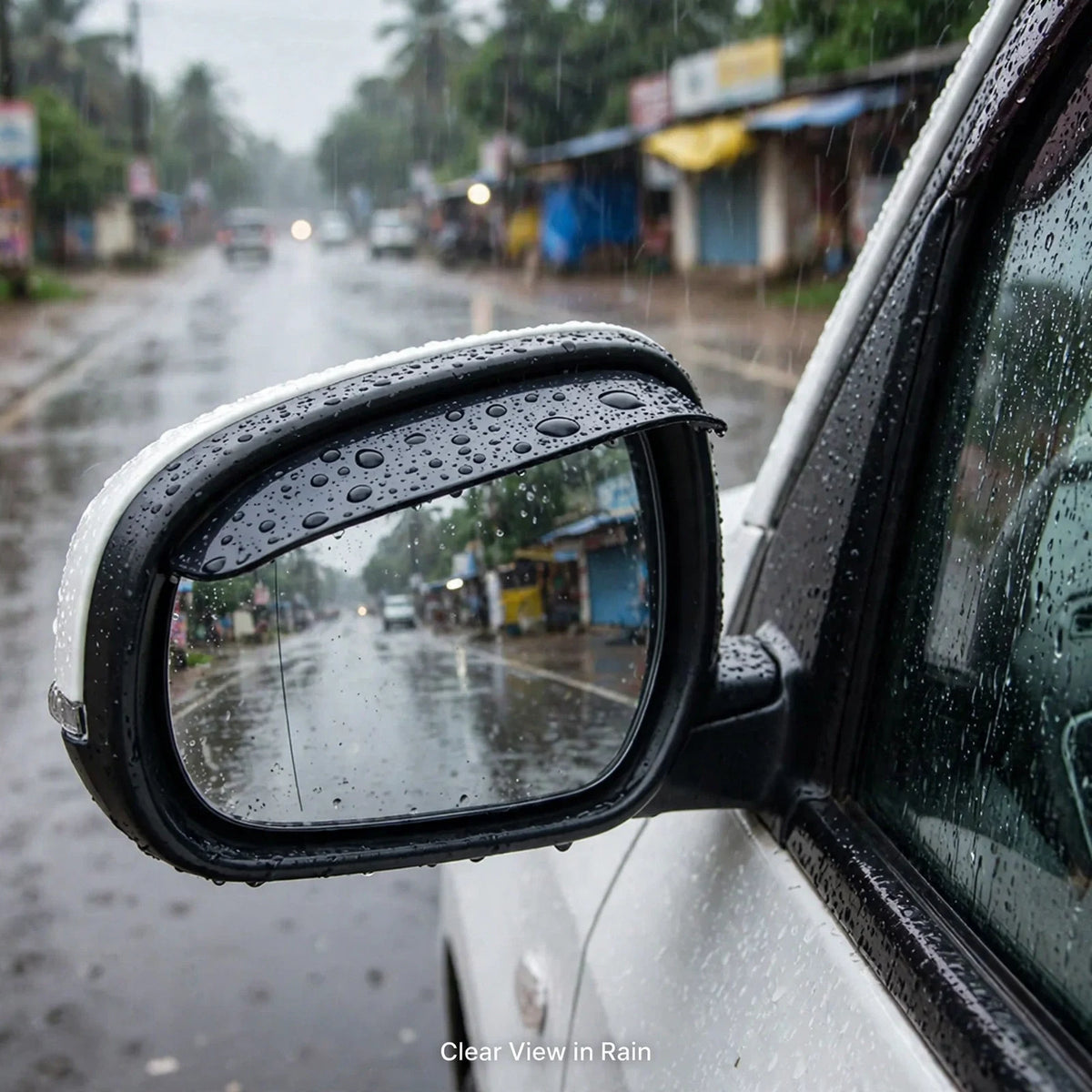 Car Mirror Rain Protector – Waterproof, Clear View in Rain