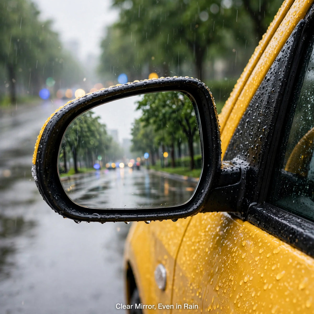 Car Mirror Anti-Fog Film – Clear Mirror in Rain & Winter