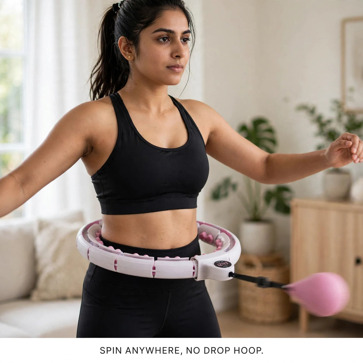 Adjustable Smart Weighted Hula Hoop – Fun Waist Workout