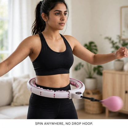 Adjustable Smart Weighted Hula Hoop – Fun Waist Workout