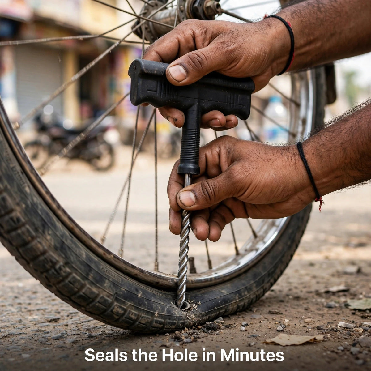 Tubeless Tyre Puncture Repair Kit – Fix Punctures on the Road