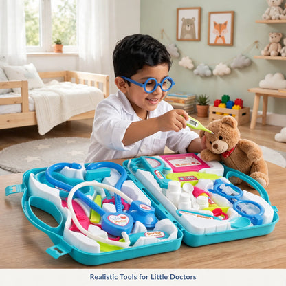 Kids Doctor Play Kit – 15+ Safe Tools, Role Play