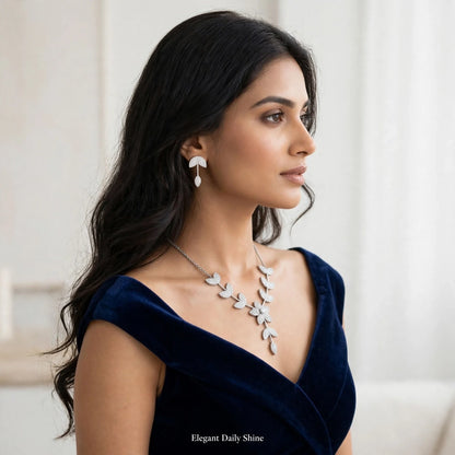 Zirconia Elegance AD Necklace Set – Daily Party Sparkle