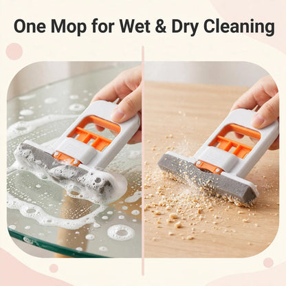 One mop for wet and dry cleaning