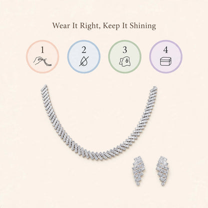 How to wear and care for the jewellery set