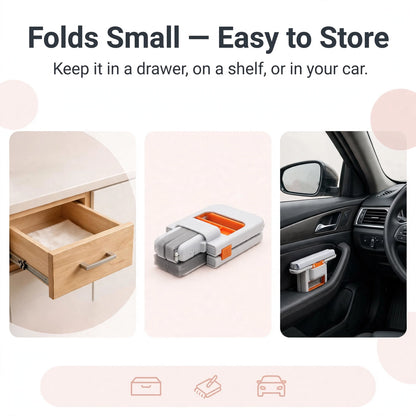 Folds small - easy to store