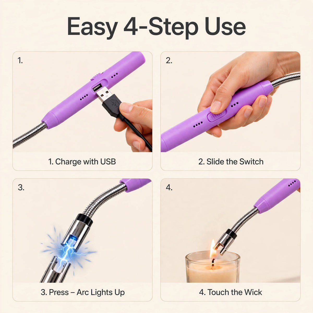 USB Rechargeable Arc Lighter