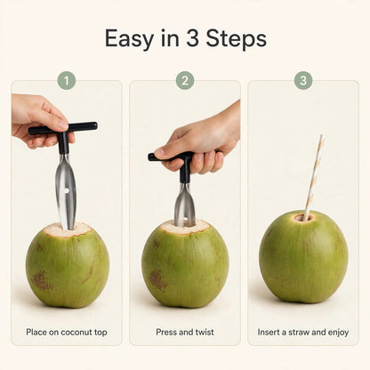 Coconut Opener Tool – Open Coconuts Safely in Seconds