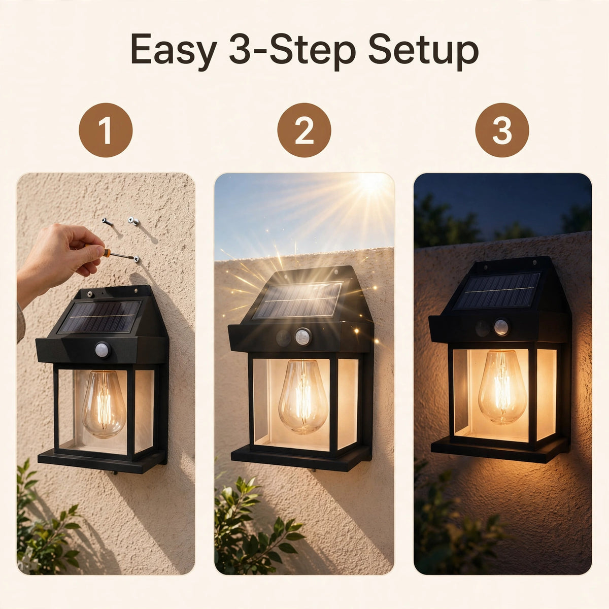 Easy 3-step setup