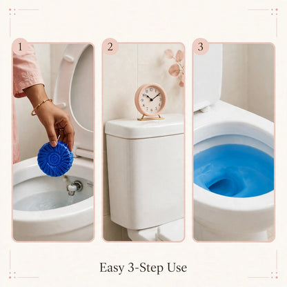 Blue Toilet Cleaner Tablets – Auto-Clean with Every Flush