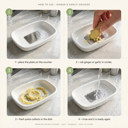 Garlic Ginger Grater Plate – Quick, Mess-Free