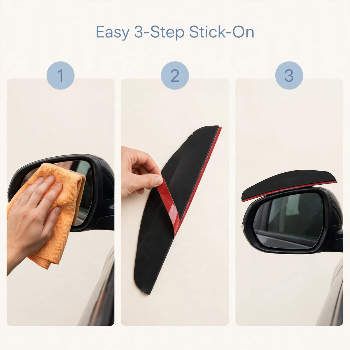 Car Mirror Rain Protector – Waterproof, Clear View in Rain