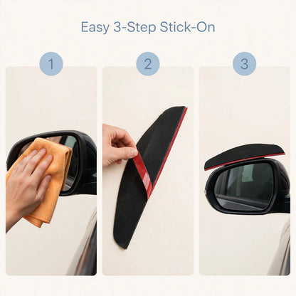 Car Mirror Rain Protector – Waterproof, Clear View in Rain