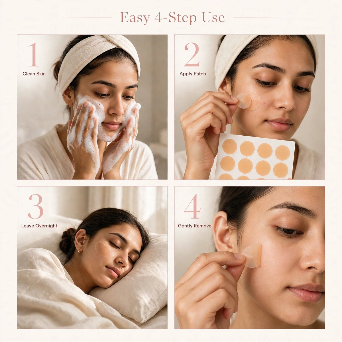 Pimple Patches – Hydrocolloid + Tea Tree