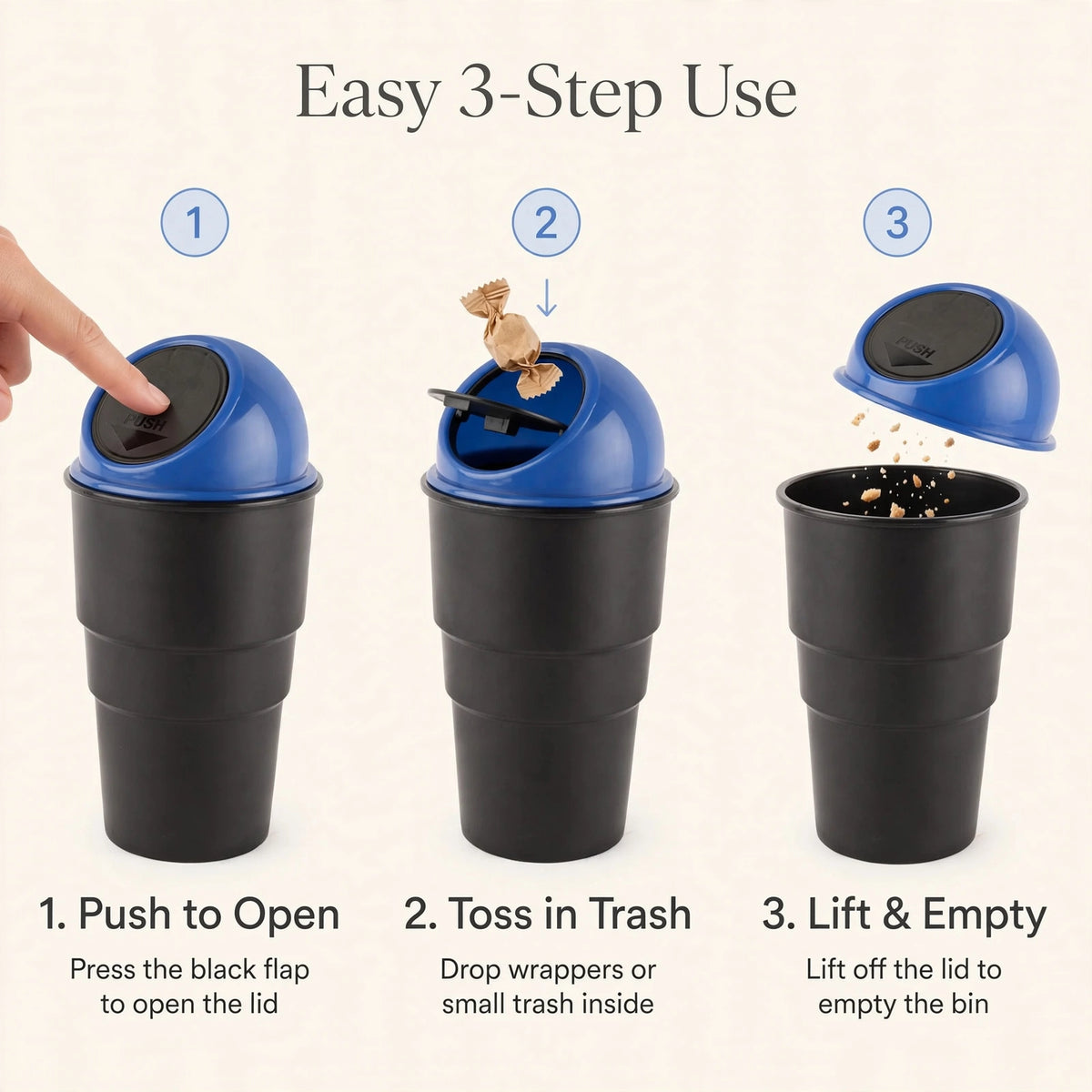 Car Dustbin – Portable Mini, Keep Your Car Clean