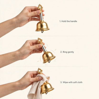 How to use the pooja bell