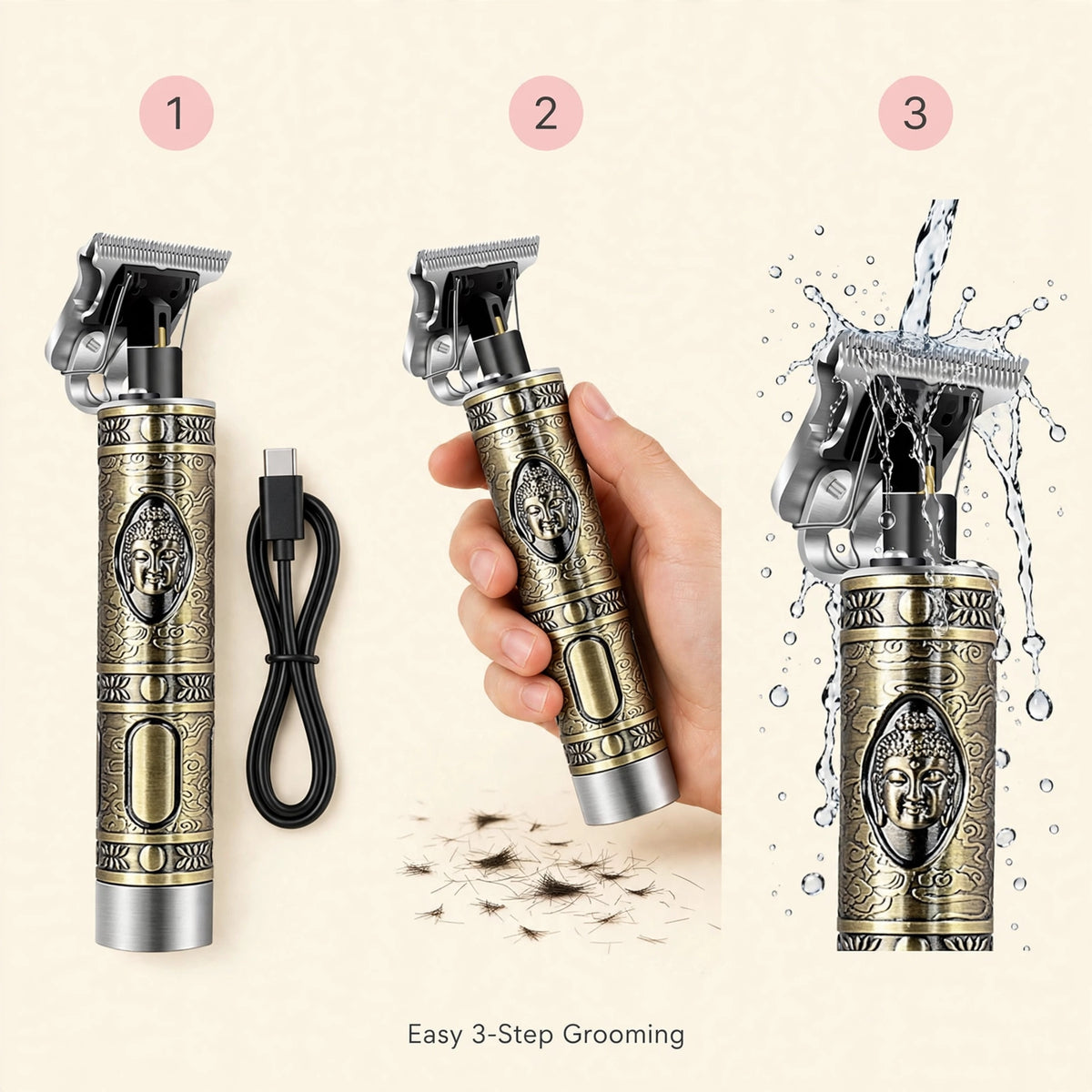 Cordless Hair Trimmer for Men – Beard & Hair at Home