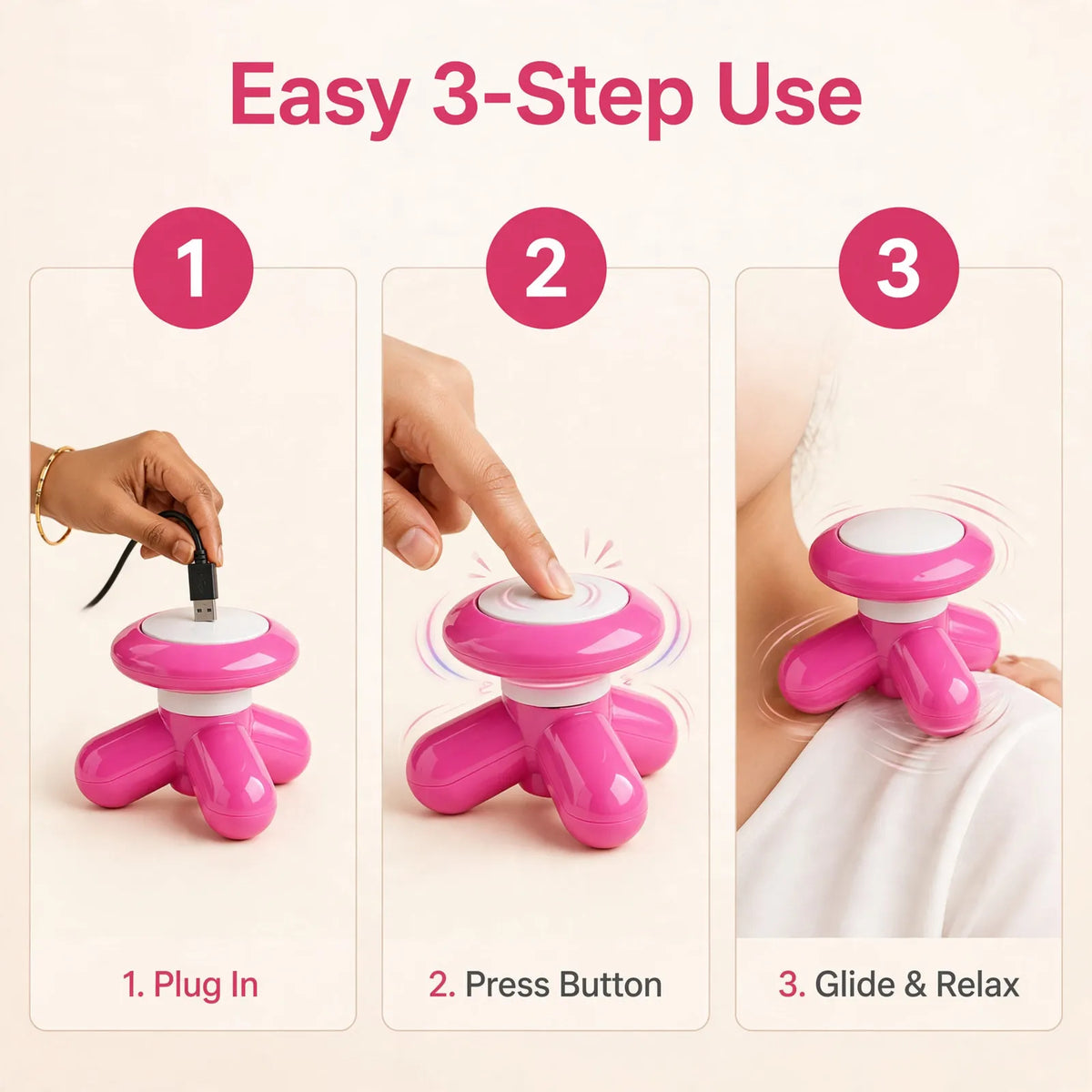 Portable Full Body Massager – USB Powered Pain Relief