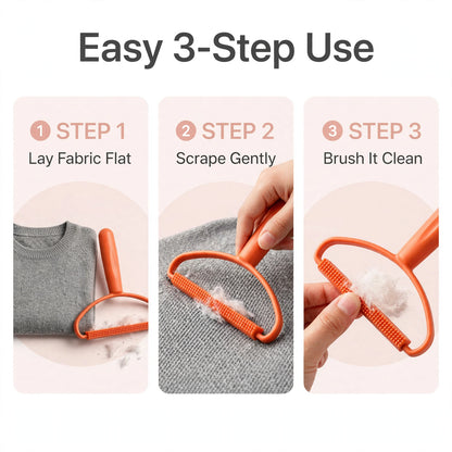 2-in-1 Lint Remover Fabric Brush – Remove Lint & Pet Hair