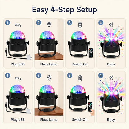 USB Star Projector Disco Light – Party Mood at Home