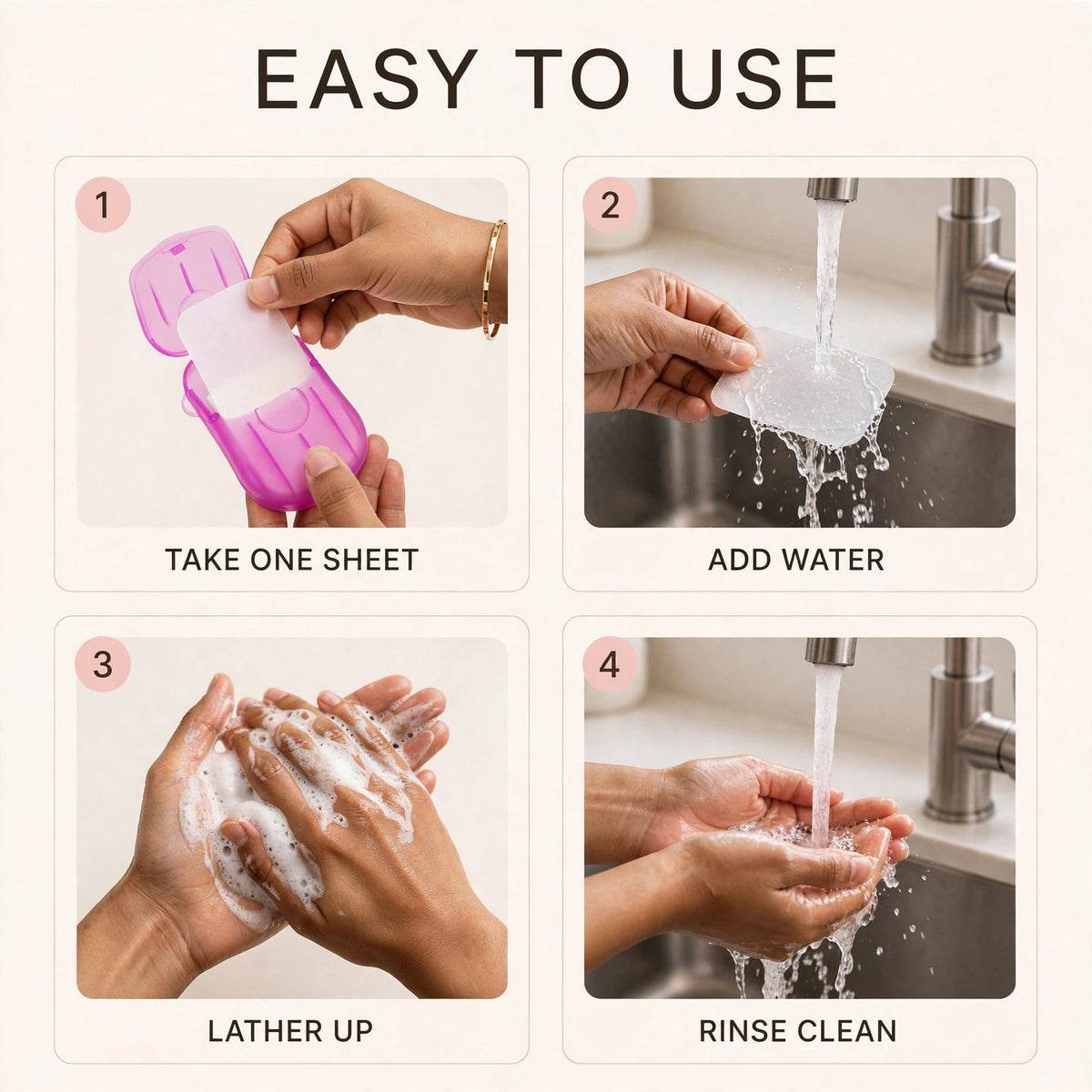 Travel Paper Soap Sheets - image