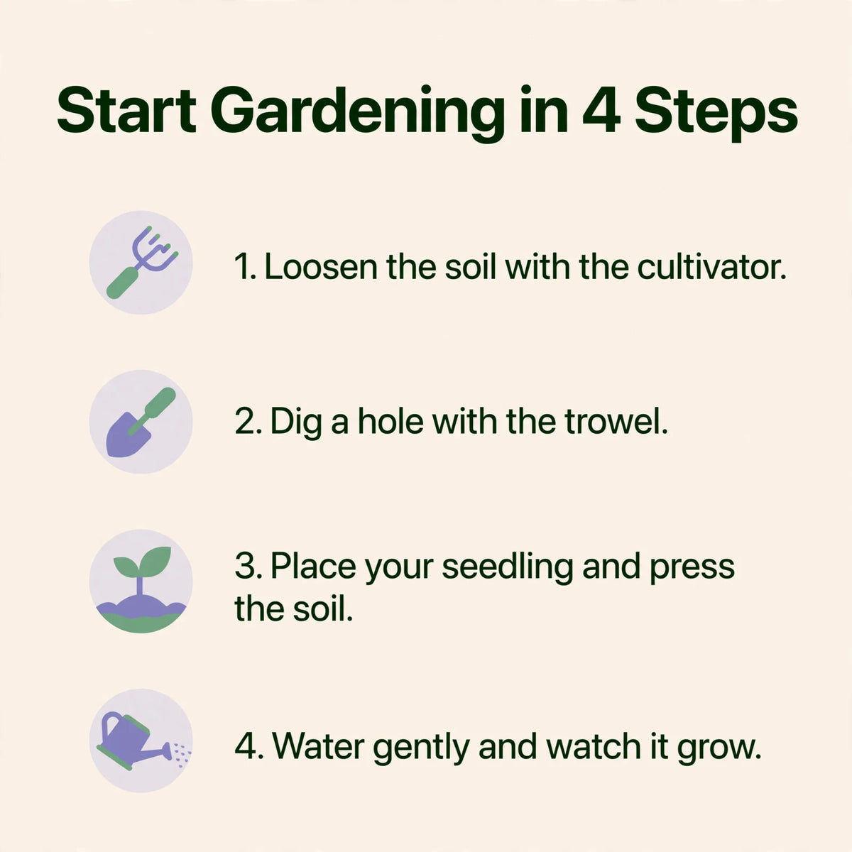 Garden Tool Kit – Heavy Duty, Start Gardening at Home