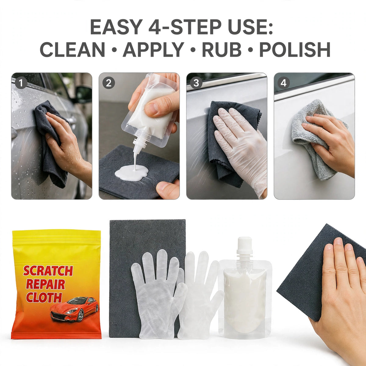Car Scratch Remover Kit – Nano Magic for Light Scratches