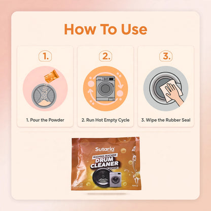 Washing Machine Drum Cleaner Powder – Remove Smell & Dirt Inside