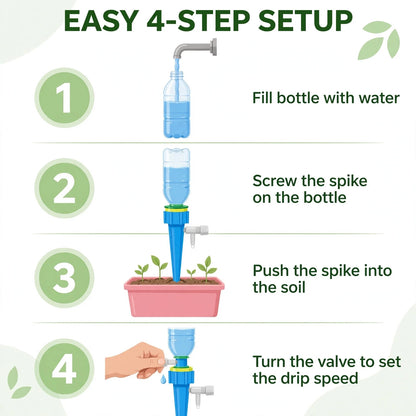Plant Watering Spikes – Slow Release, Plants Stay Watered on Travel