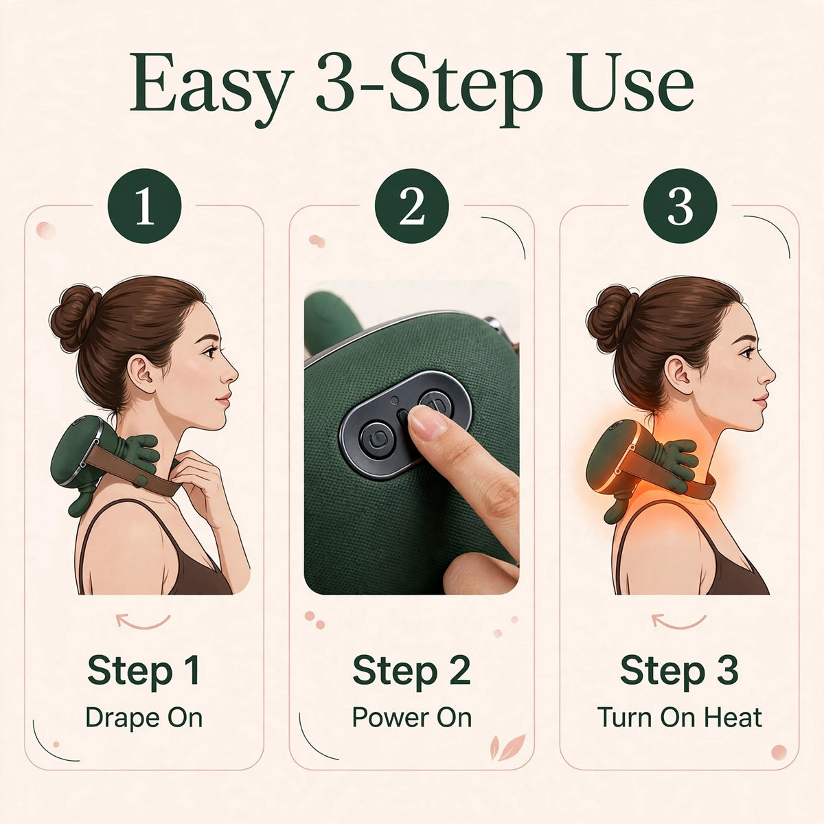 Neck & Shoulder Massager with Soothing Heat