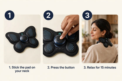 Portable Neck Massager – EMS Rechargeable for Stiff Neck