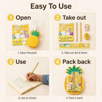School Stationery Set 6 pc – Bachon ka Poora Set