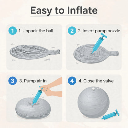 How to inflate the gym ball