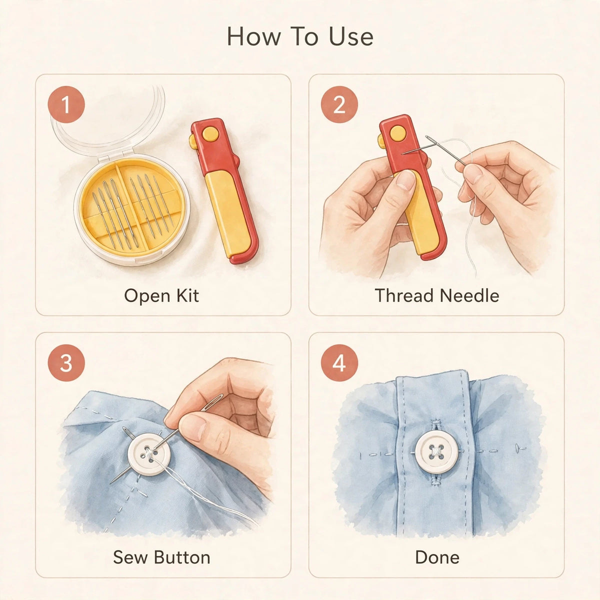 Tailoring Sewing Kit 4-in-1 Compact – Button Toota? Turant Silo