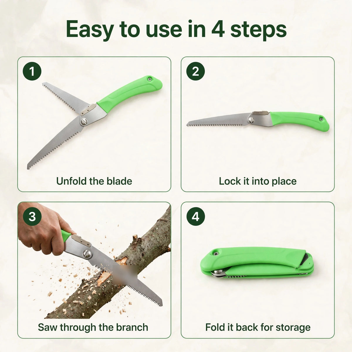 How to use in 4 steps