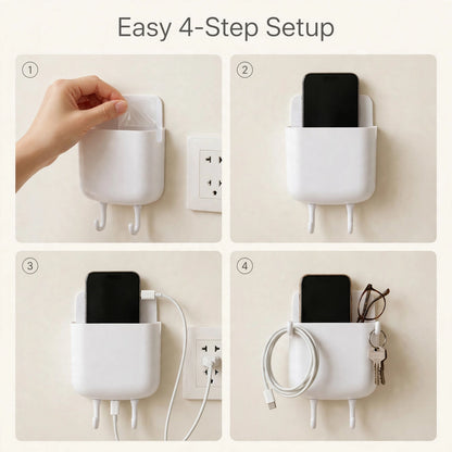 Wall Mounted Mobile Charging Holder – Safe Charging on Wall