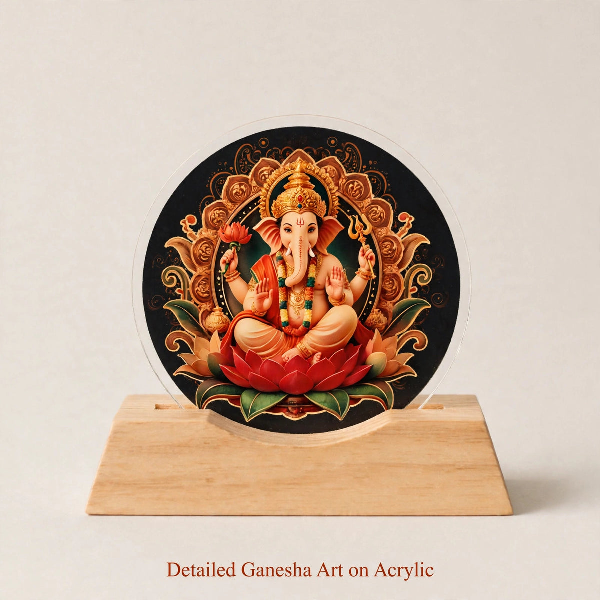 LED Lord Ganesha Lamp – Divine Light for Home & Mandir
